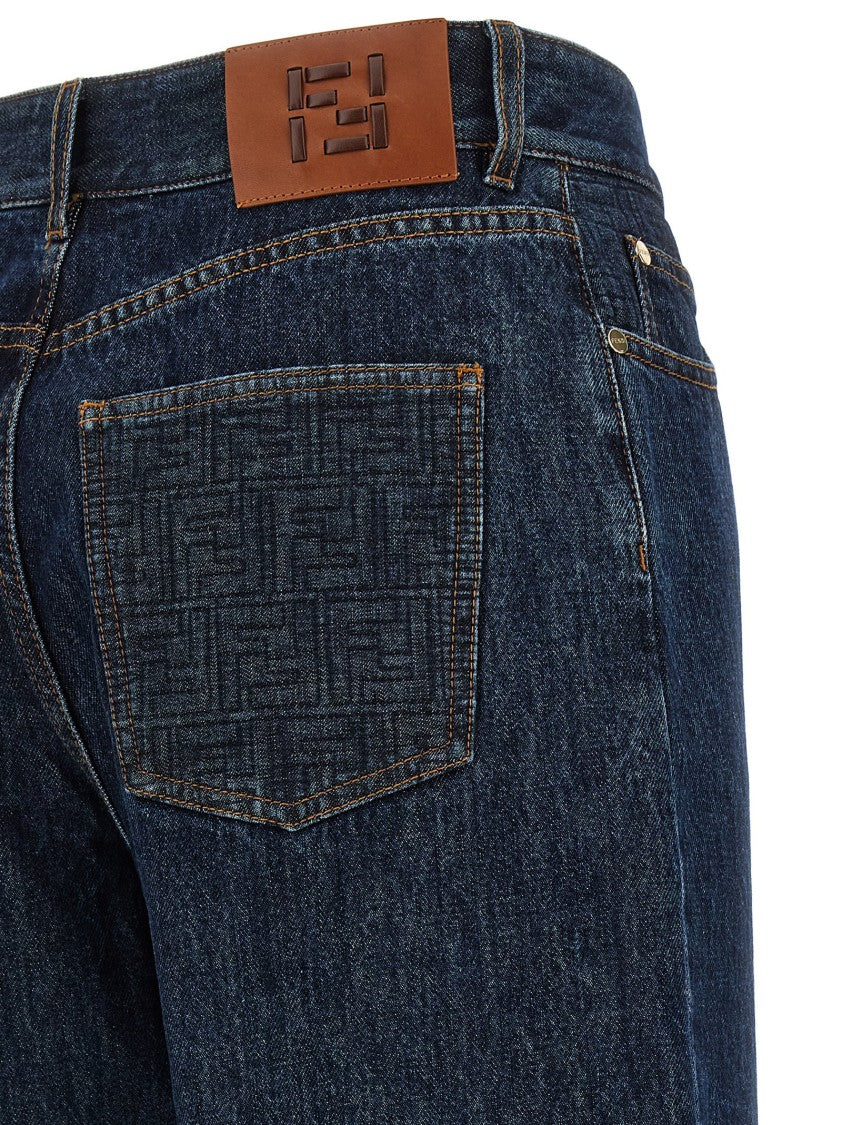 Fendi 'Ff' Padded Jeans