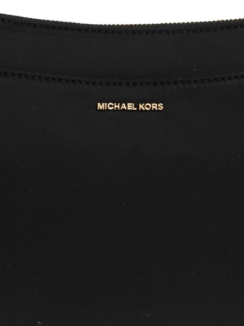 Michael Kors Black Pochette Rectangular Smooth Leather Bag