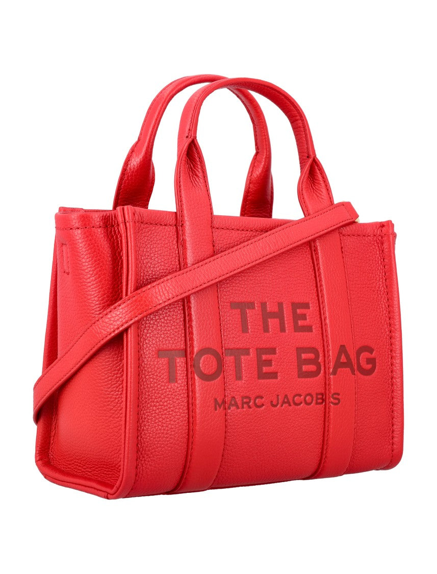 Marc Jacobs Red Mini Hammered Leather Tote Bag