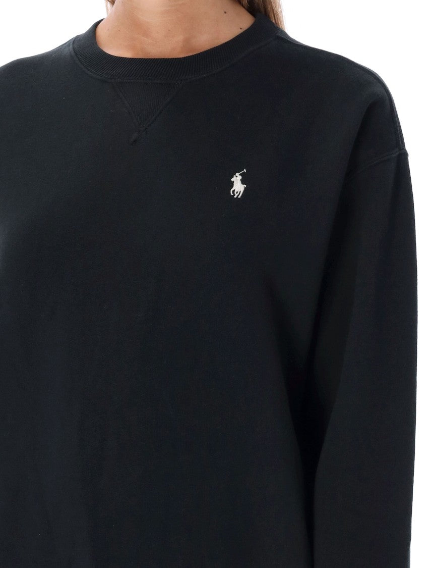 Polo Ralph Lauren Pony Crewneck In Soft Cotton Blend