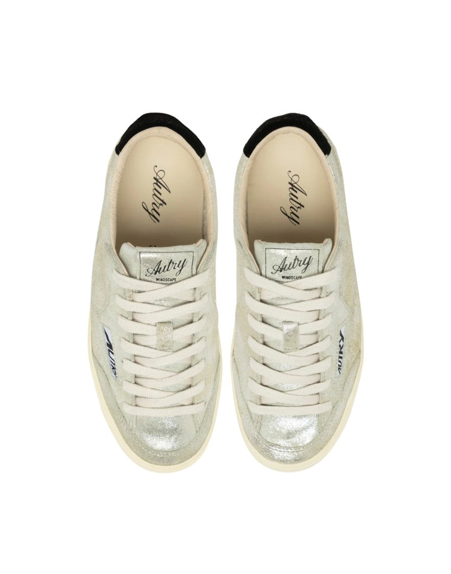 Autry Windscape Low Women’S Silver/Black Sneakers