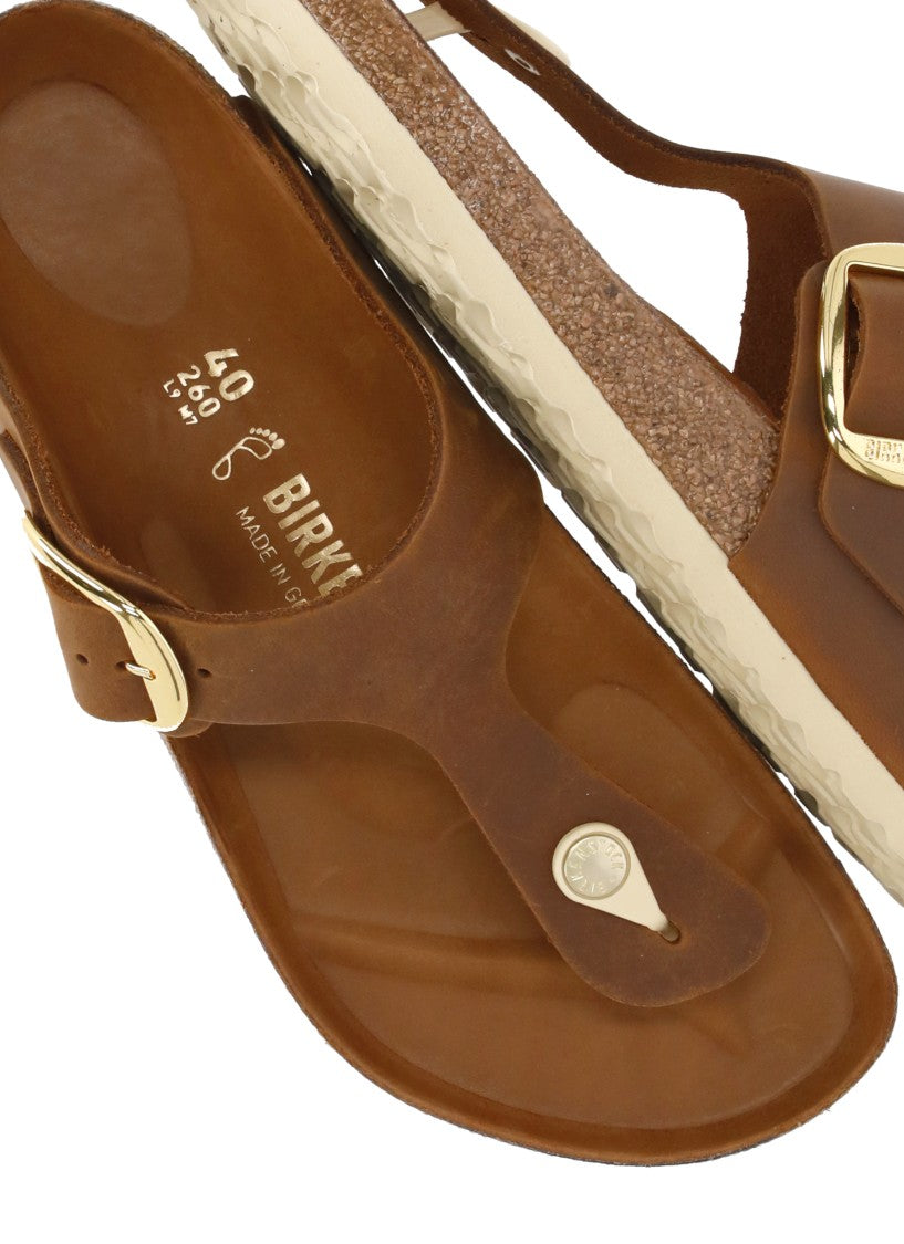 Birkenstock Brown Gizeh Big Buckle Sandals
