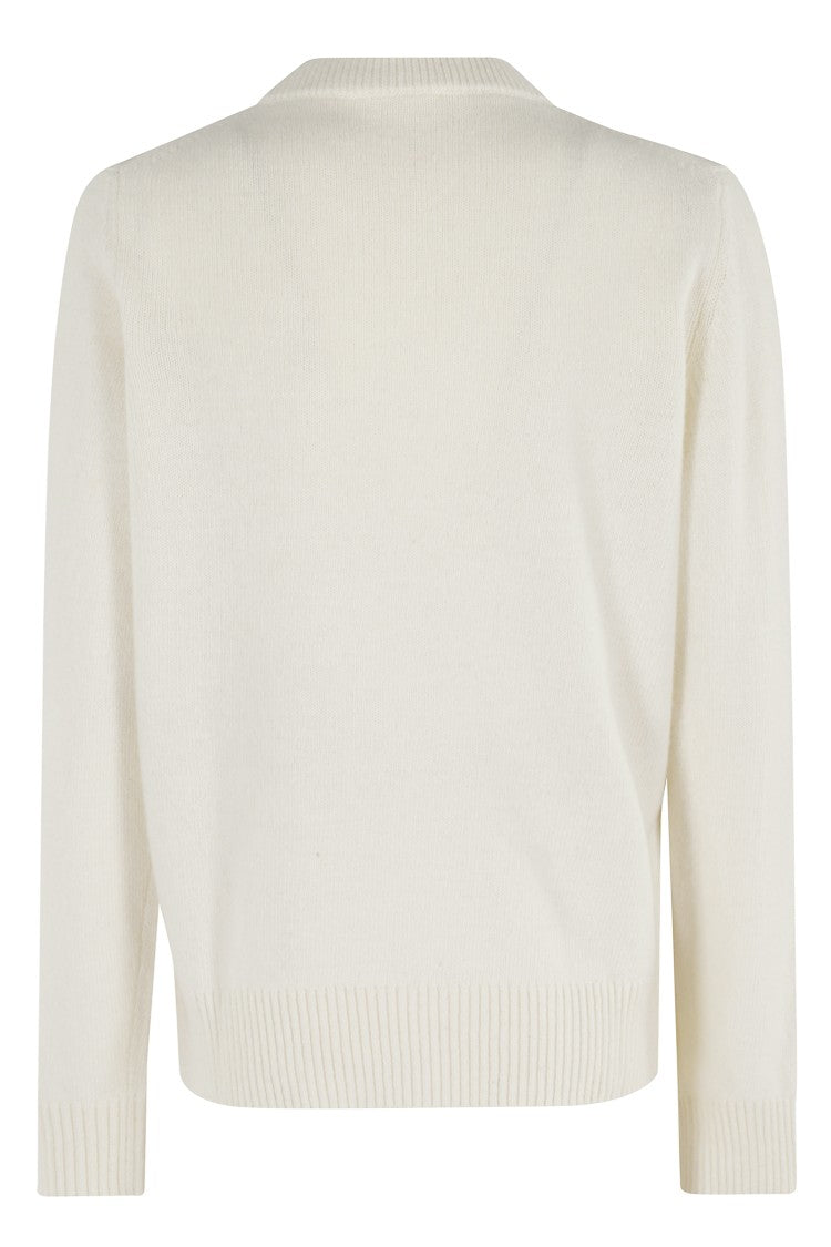 Ganni Graphic Wool Mix Fluffy Puppy Sweater