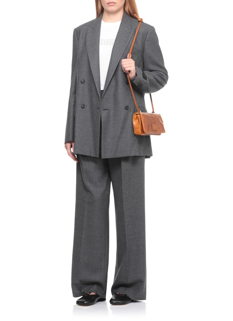 Mm6 By Maison Margiela Rectangular Smooth Leather Shoulder Bag