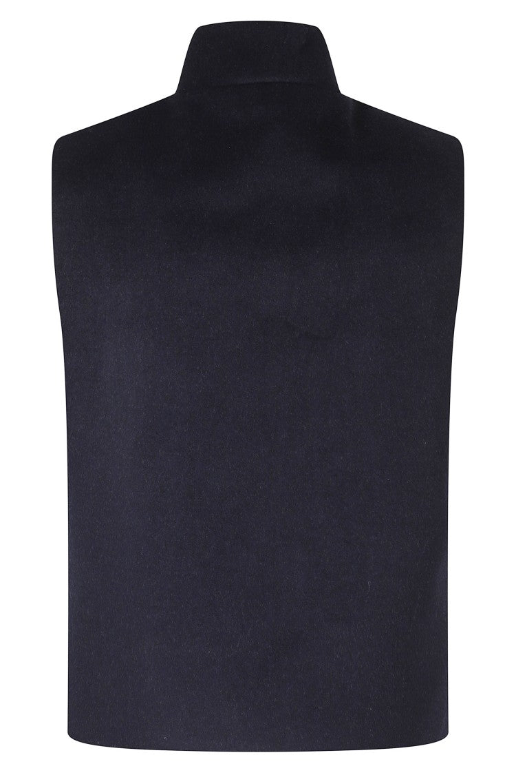 Moorer Blue-Gray Falieri Ls9 Wool-Blend Reversible Vest