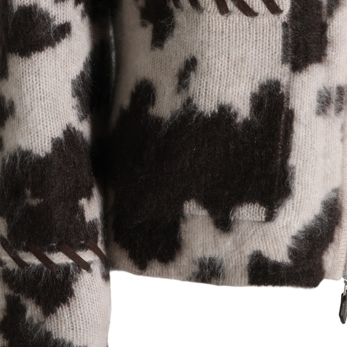 Guest In Residence Abstract Patterned Jacket With Whipstitch Detailing
