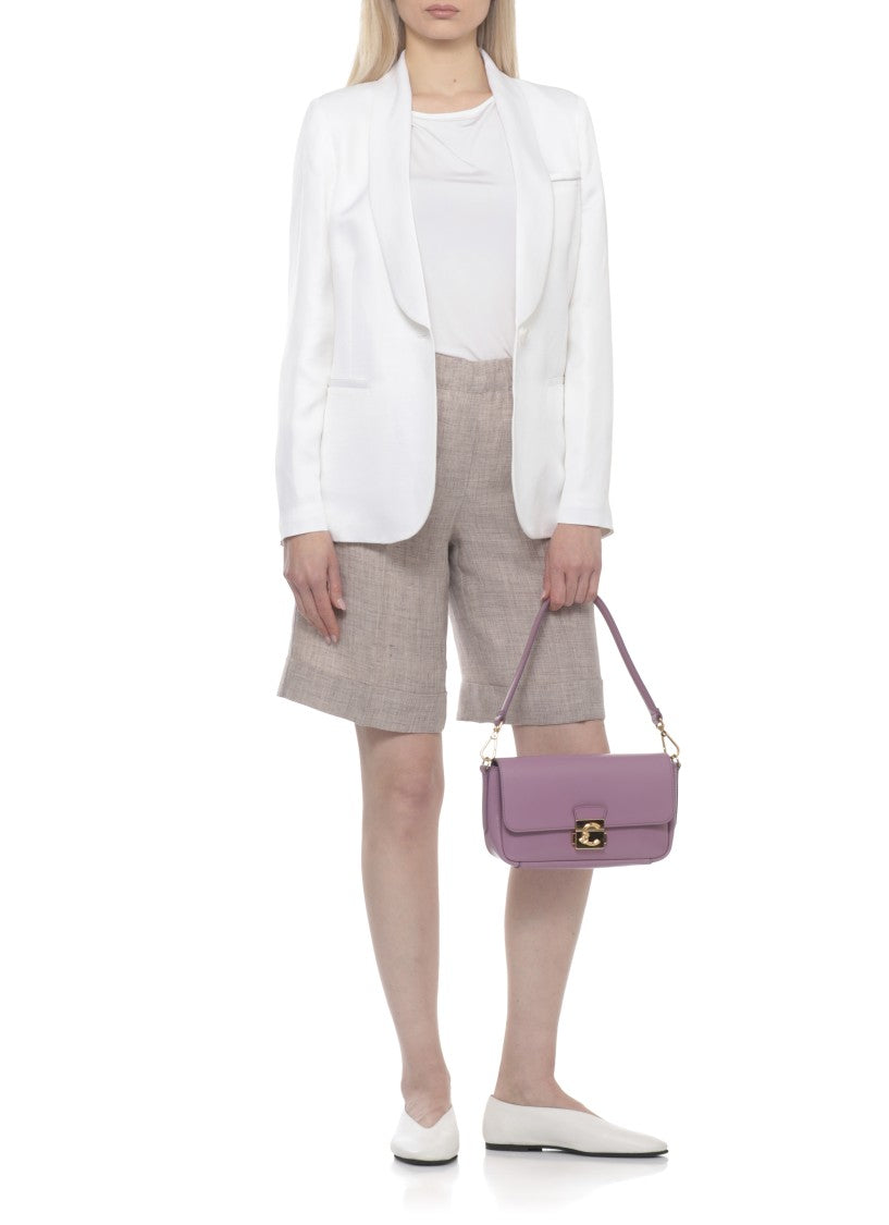 Coccinelle C-Me Lock Medium Shoulder Bag With Gold-Tone Detailing