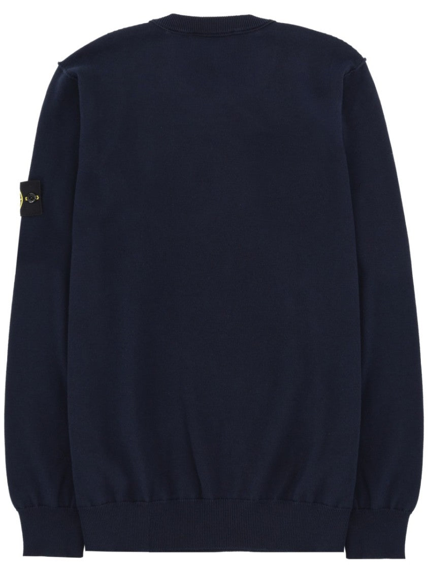 Stone Island Jersey Cotton Sleeve Logo Sweatshirt