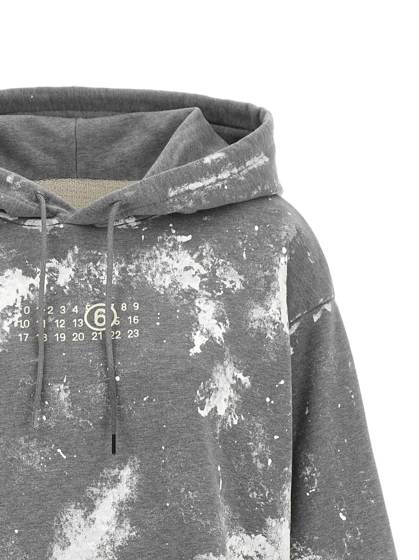 Mm6 By Maison Margiela 'Numeric Signature Mm6' Mélange Hoodie