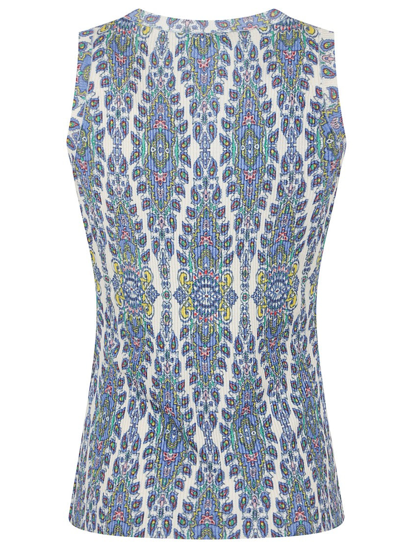 Etro Intricate Paisley Silk Blend Top