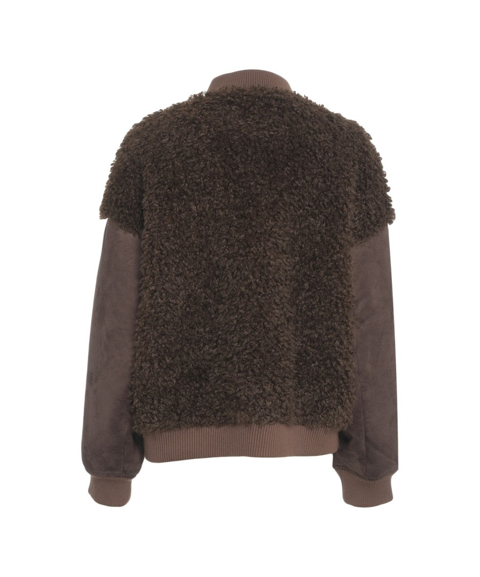 Bully Boxy Bomber Jacket In Soft Faux Fur