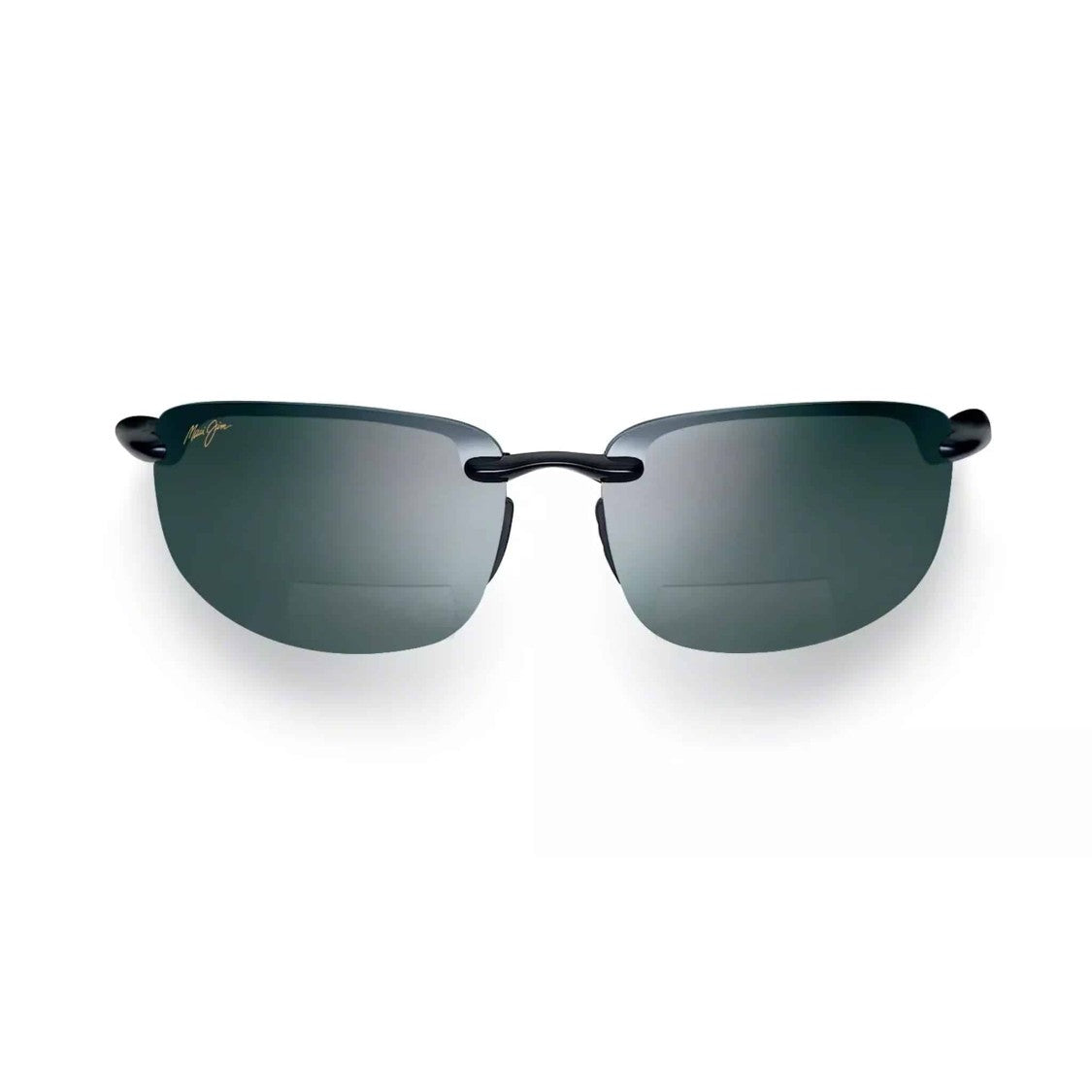 Maui Jim Hookipa Rimless Sunglasses With Rectangular Lenses And Curved Arms