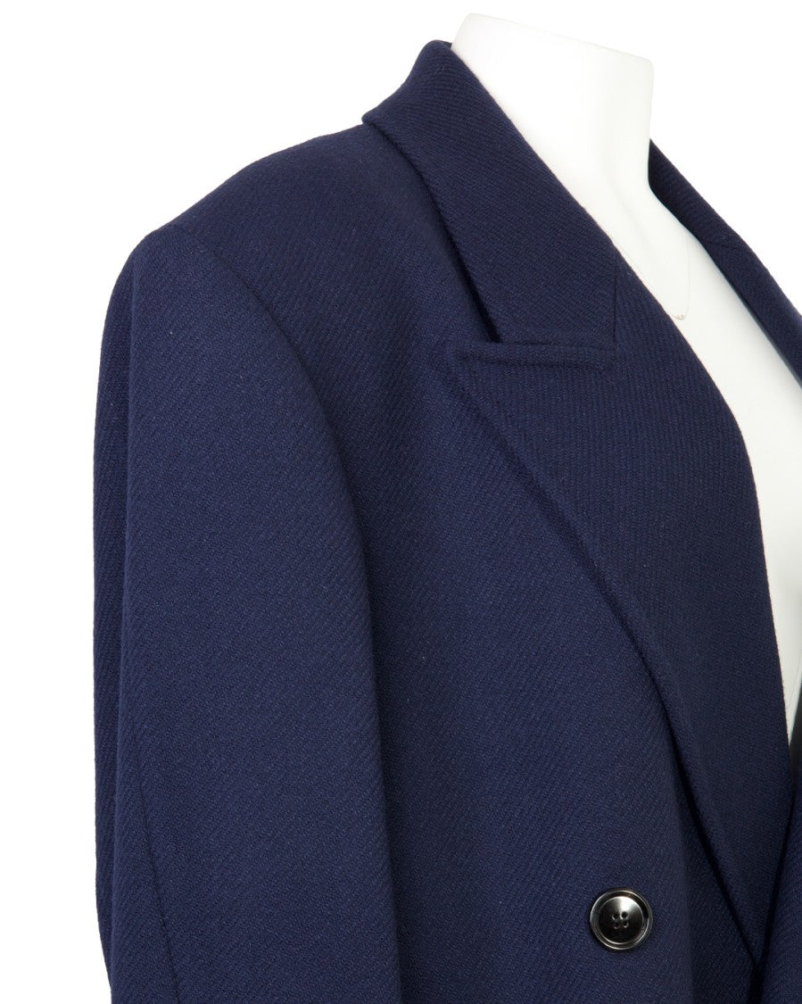 Ami Double-Breasted Wool Coat With Tailored Silhouette