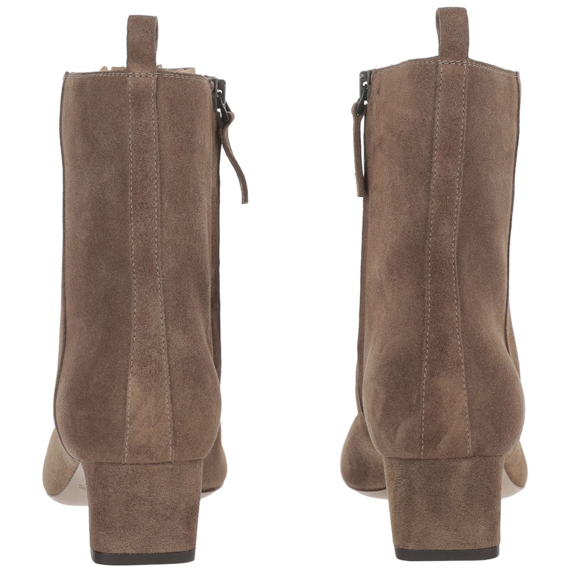 Sartore Pointed Toe Suede Flat Ankle Boots