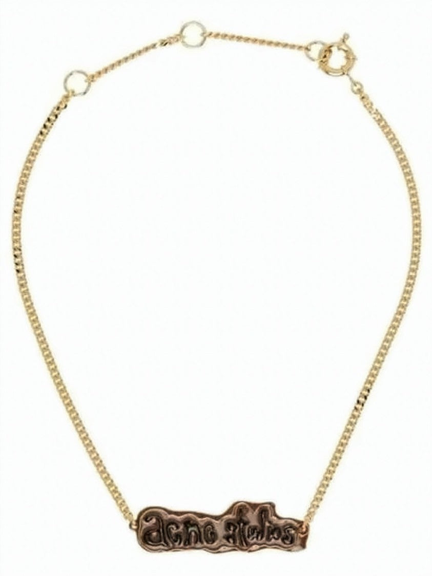 Acne Studios Gold Brass Chain Necklace