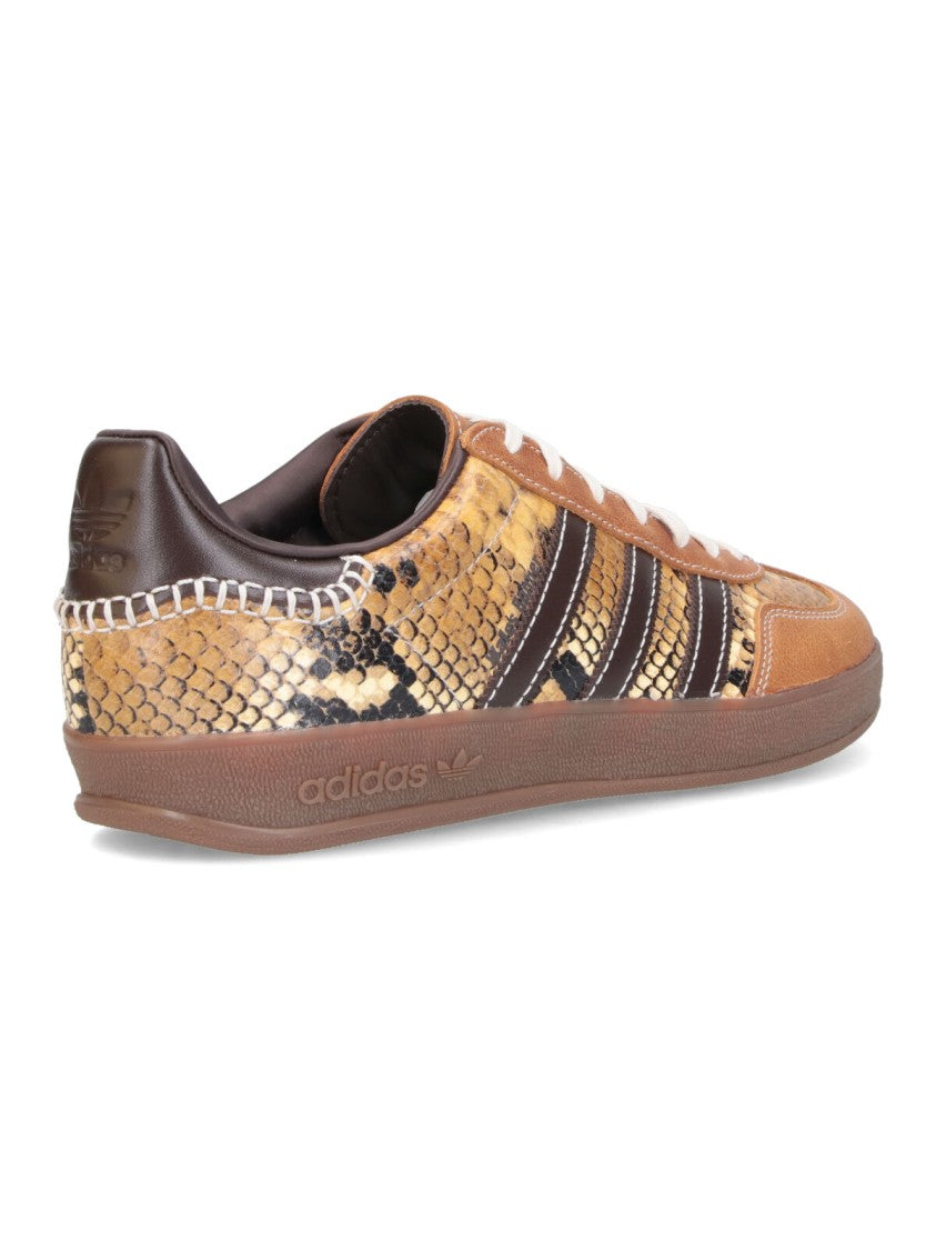 Adidas Originals By Wales Bonner Brown Snakeskin Pattern Low-Top Sneakers