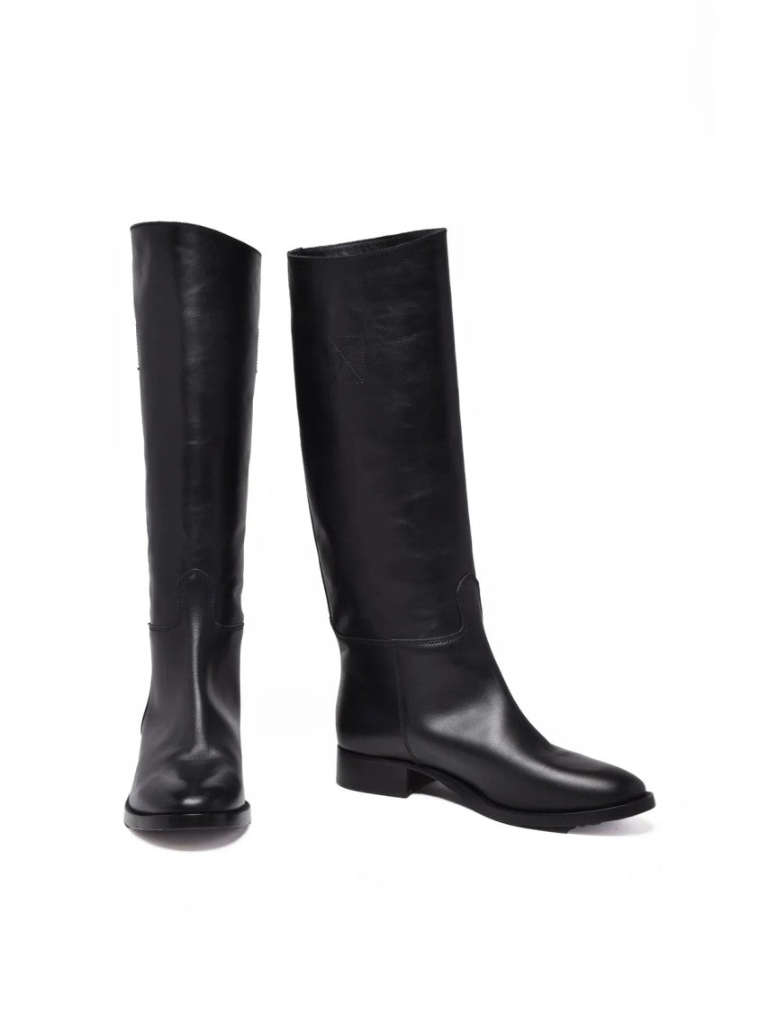 Ame Black Leather Sonja Boots