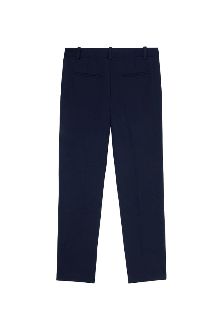 Pinko Mid-Rise Blue Trousers With Tailored Fit