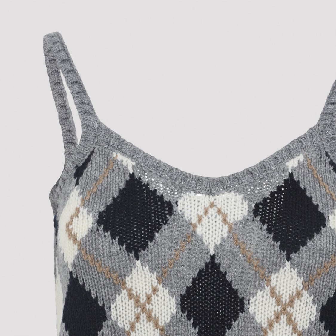 Prada Grey Cashmere Tank Top