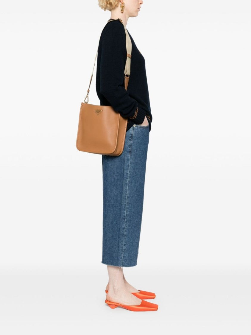 Prada Triangle-Logo Cross Body Bag