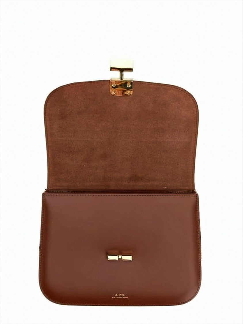 A.P.C. Structured Calf Leather Shoulder Bag