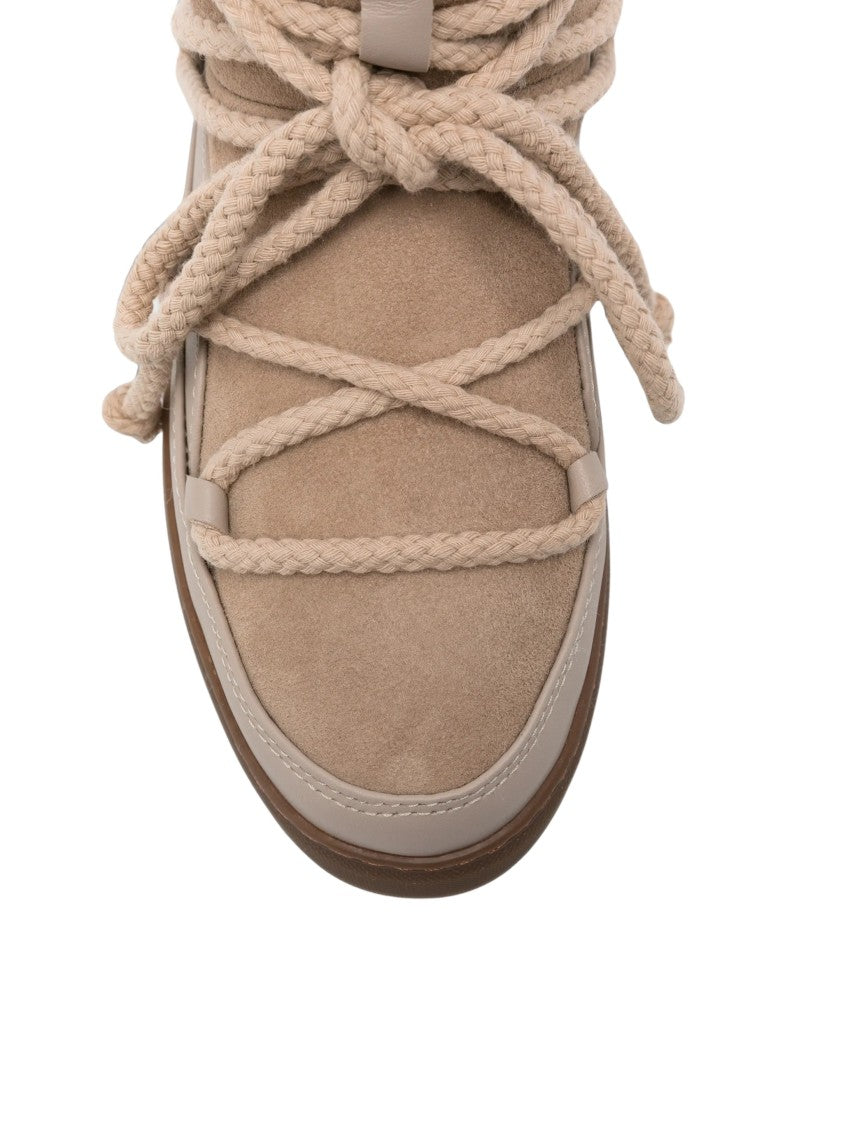 Inuikii Ankle-High Lace-Up Footwear With Braided Laces