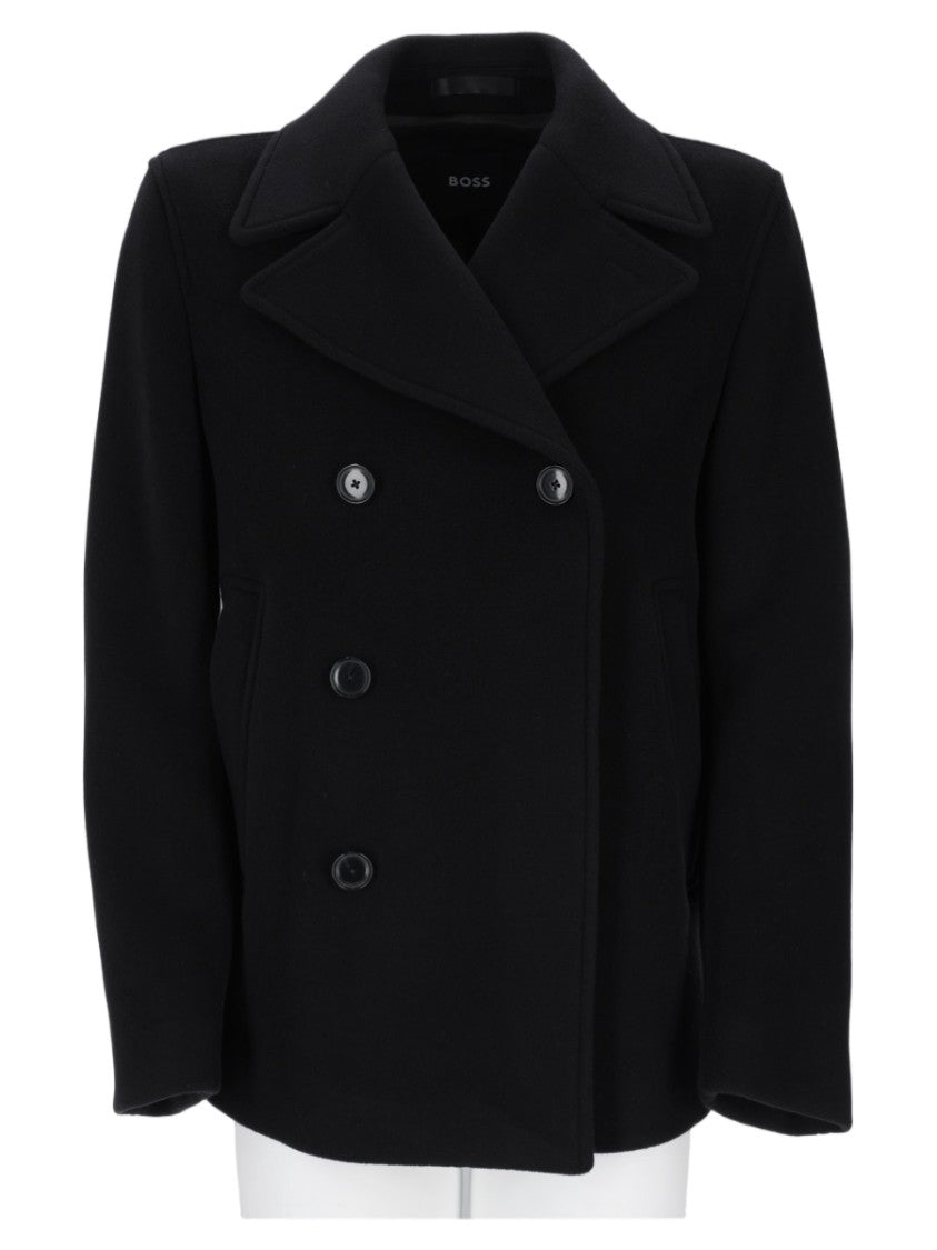 Boss Double-Breasted Wool-Blend Blazer