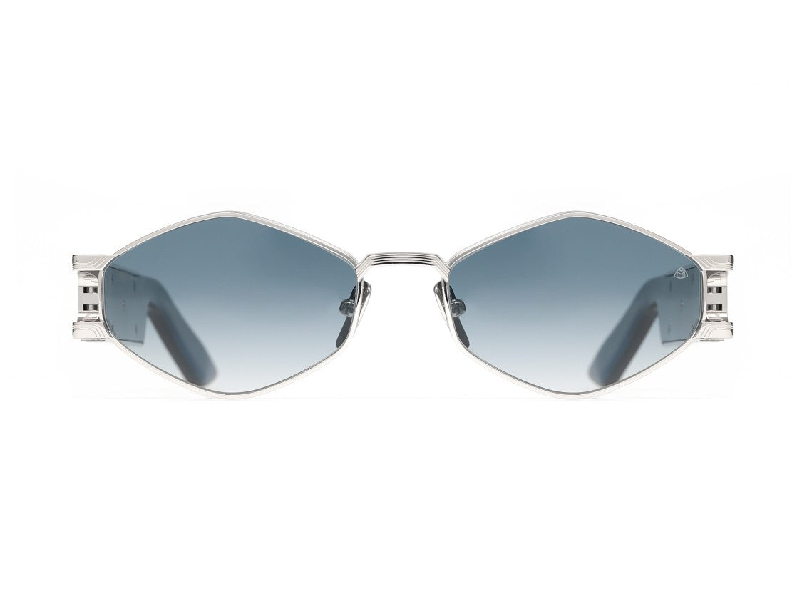Maybach Silver The Drive Ii Gradient Blue Sunglasses