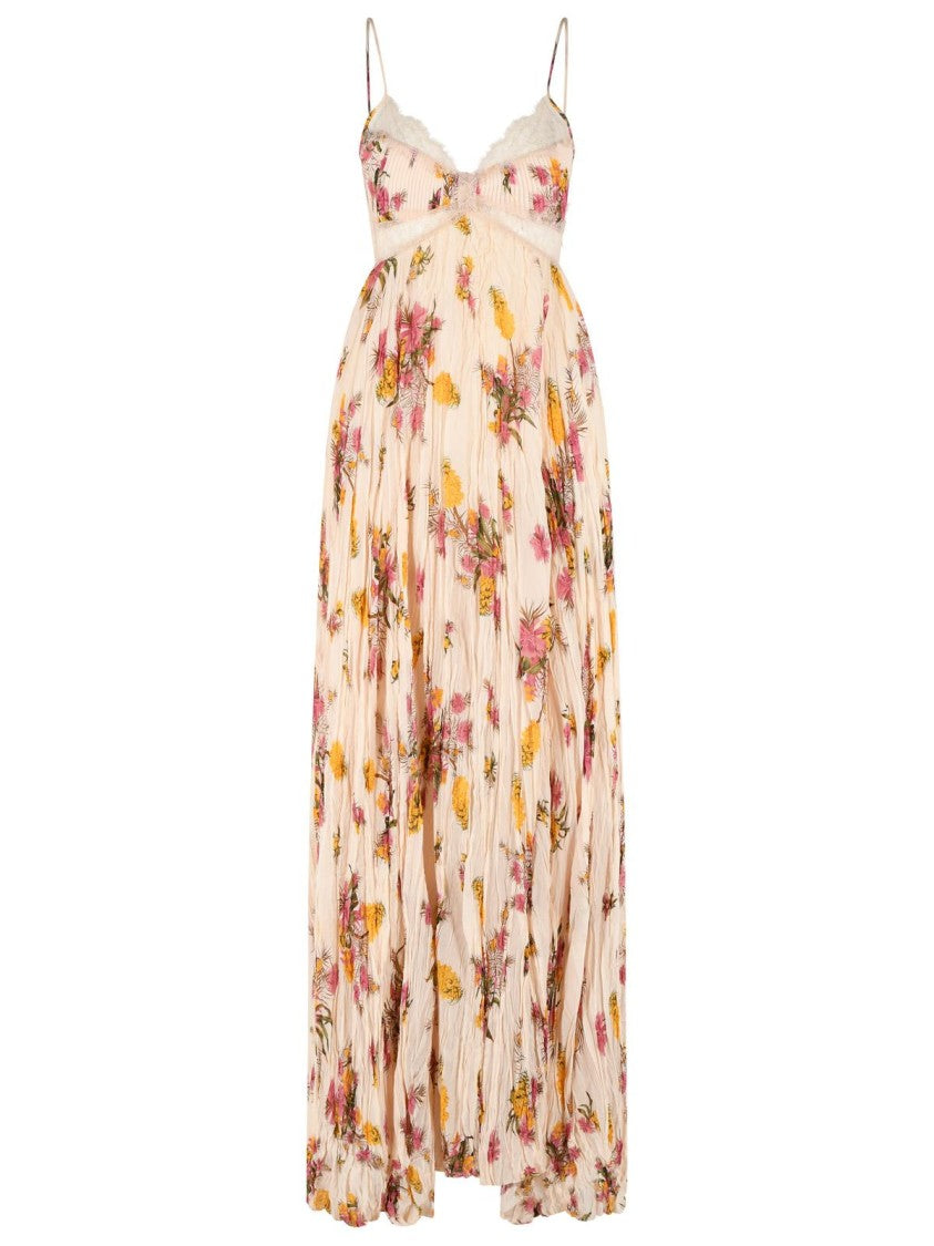 Blumarine Peach Viscose Dress