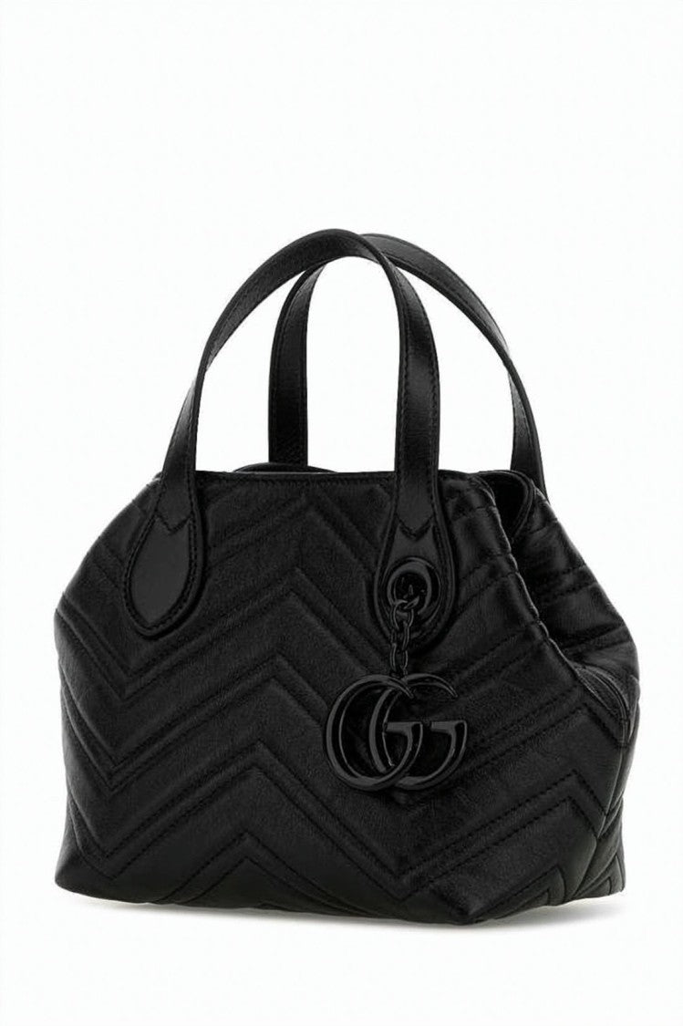 Gucci Chevron-Quilted Leather Small Tote Bag