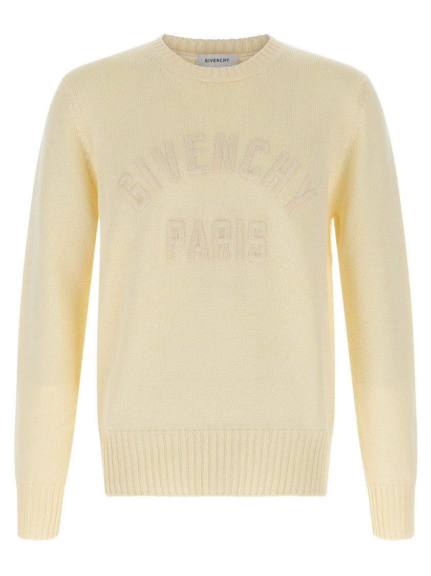 Givenchy Cotton Crewneck Sweater With Tone-On-Tone Embroidered Logo