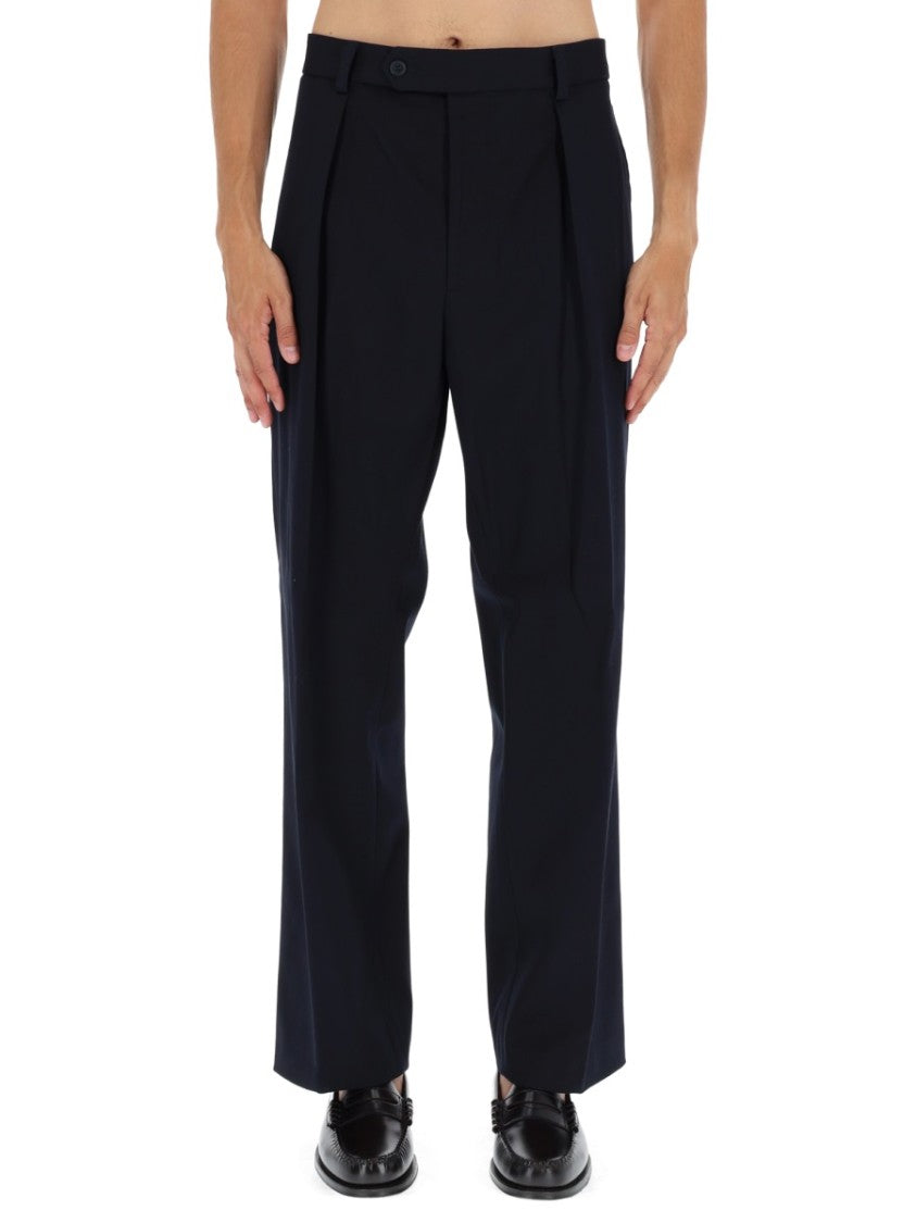 Boss Tailored High-Waisted Blue Trousers