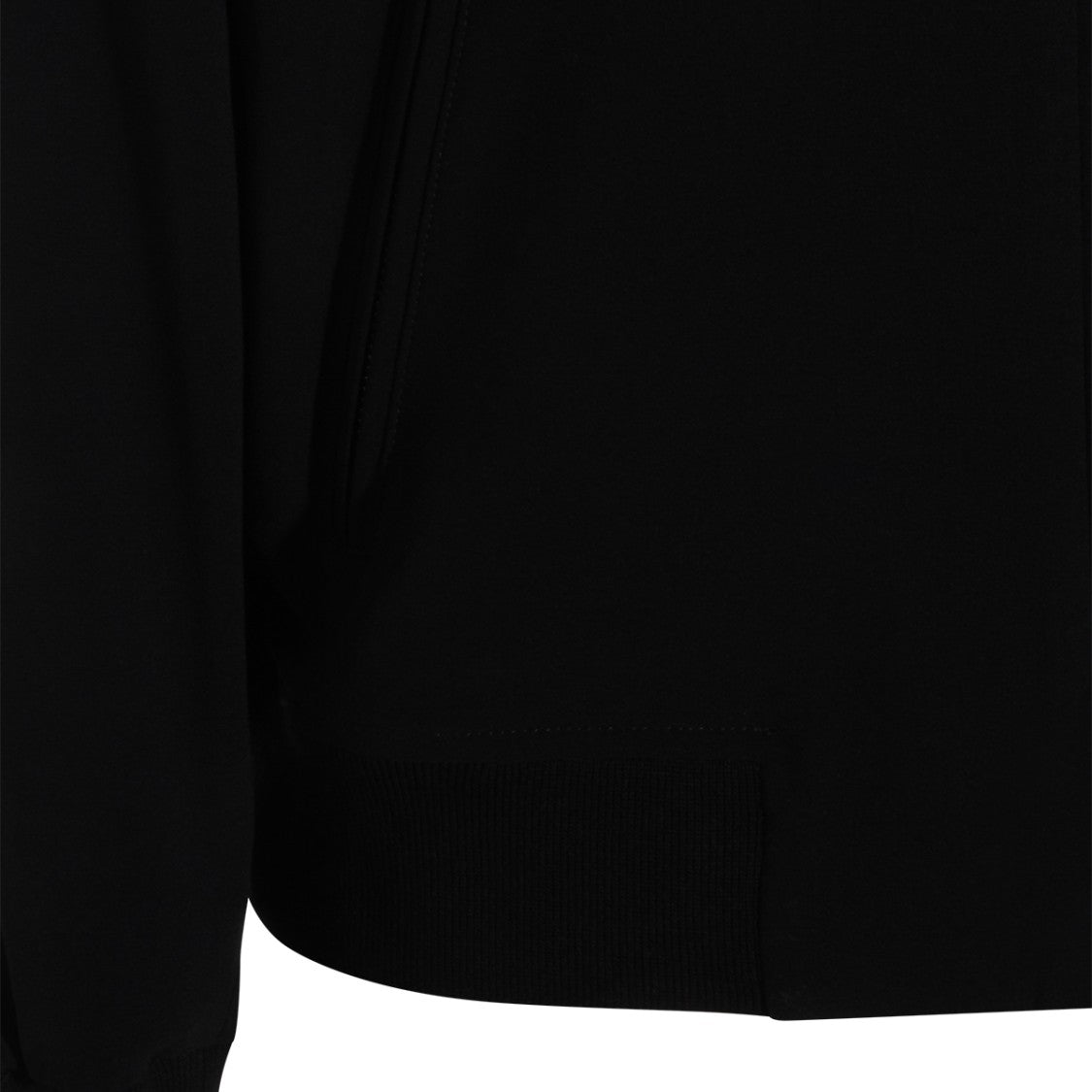 Marco Pescarolo Black High Collar Jacket With Zipper Closure