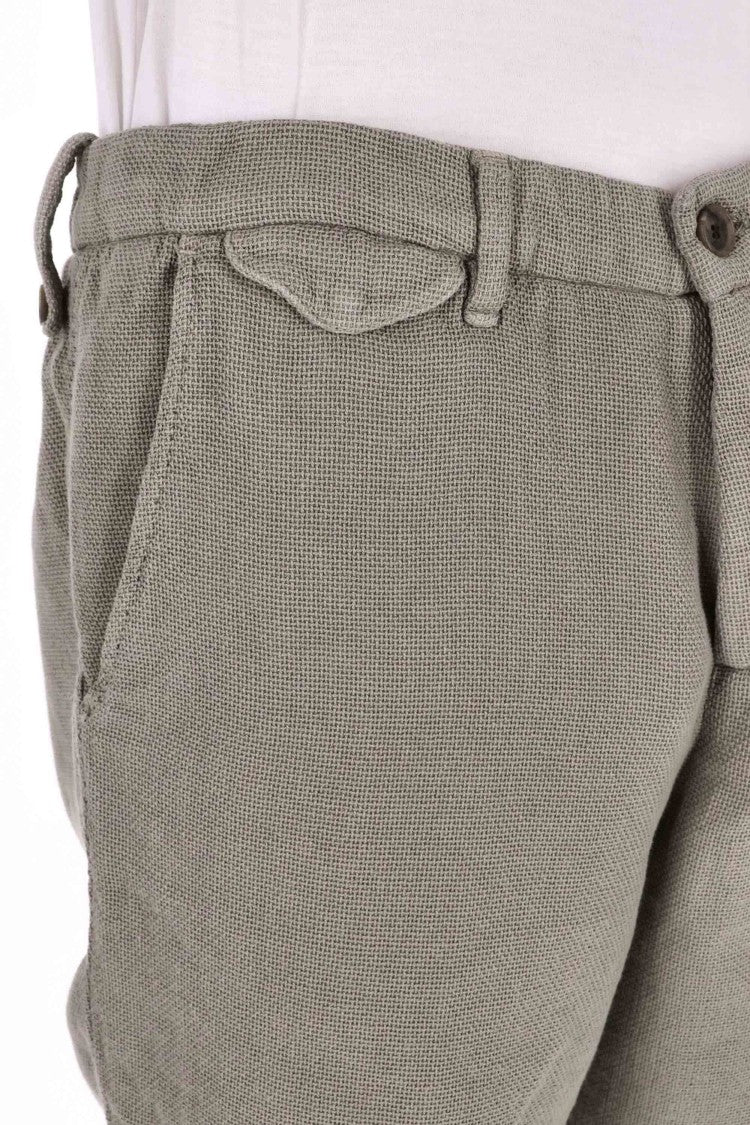 Myths Woven Cotton-Linen Bermuda