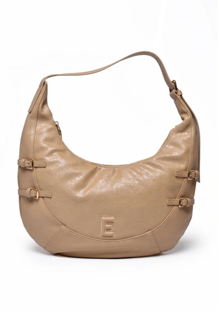 Ermanno Firenze Teal Hobo Bag Medium - Beige