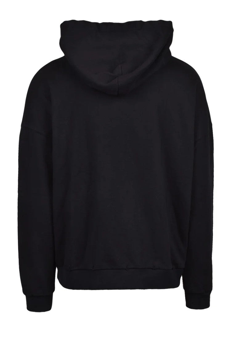 Palm Angels Hoodie Sweatshirt - Black/White