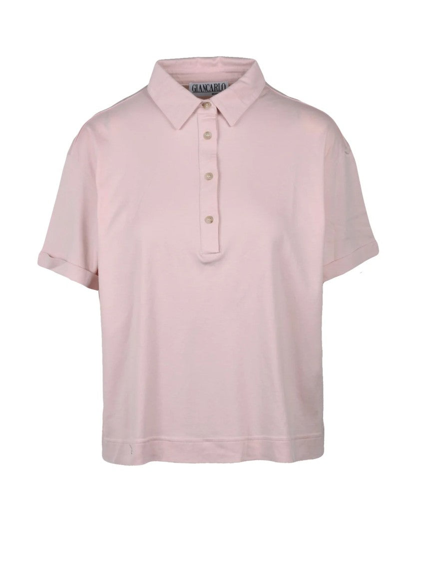 Giancarlo Desenzano Pink Classic Cotton Polo Shirt