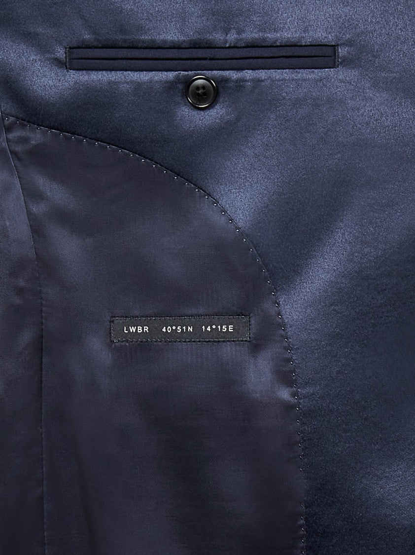 Low Brand Canvased Navy-Colored Tuxedo Suit