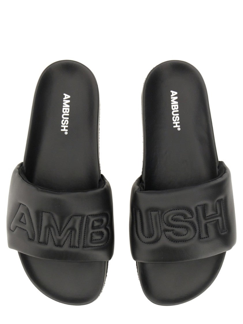 Ambush Padded Leather Slide Sandal