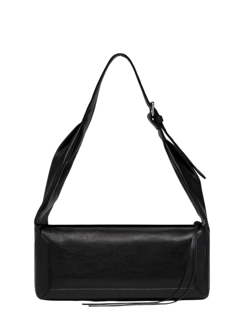 Maison Margiela Black Sleek Rectangular Leather Shoulder Bag