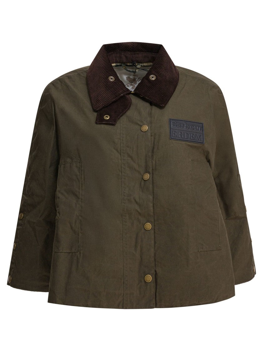 Barbour Olive Green Waxed Cotton Jacket