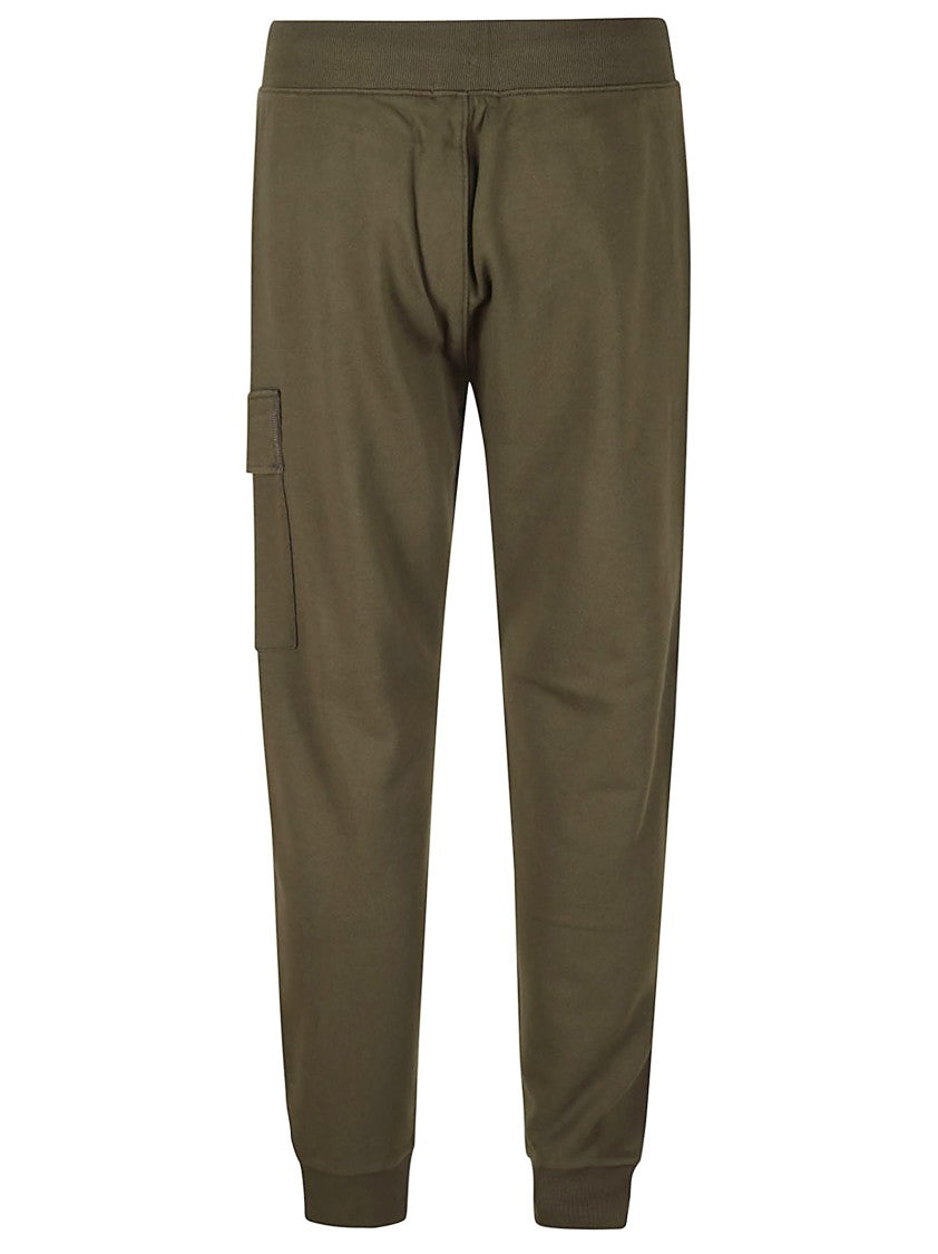 C.P. Company Tapered Olive Green Trousers With Cargo Pocket
