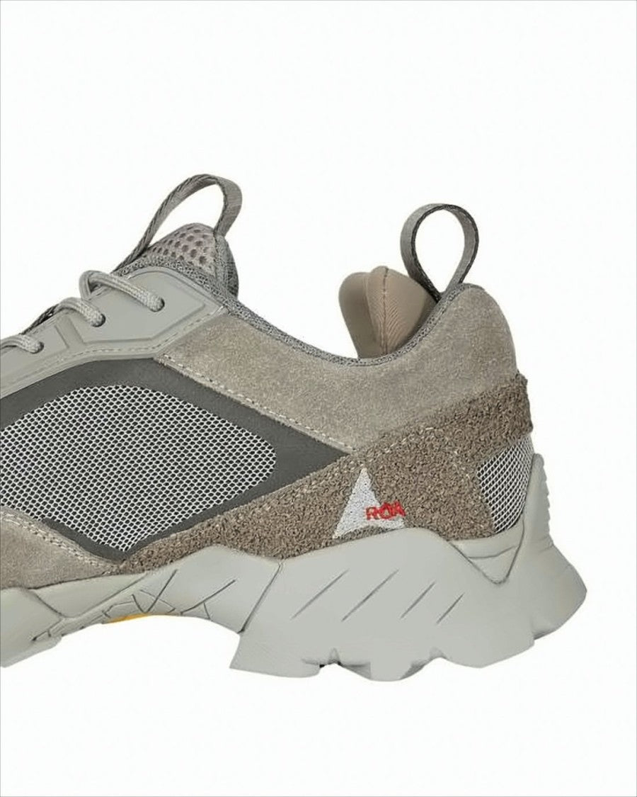 Roa Textured Grey Sneakers With Sole