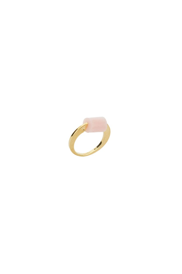 Aliita Yellow Gold Deco Cilindro Ring