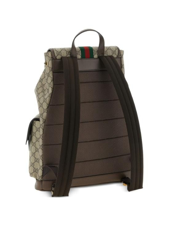 Gucci Structured Monogram Canvas Backpack
