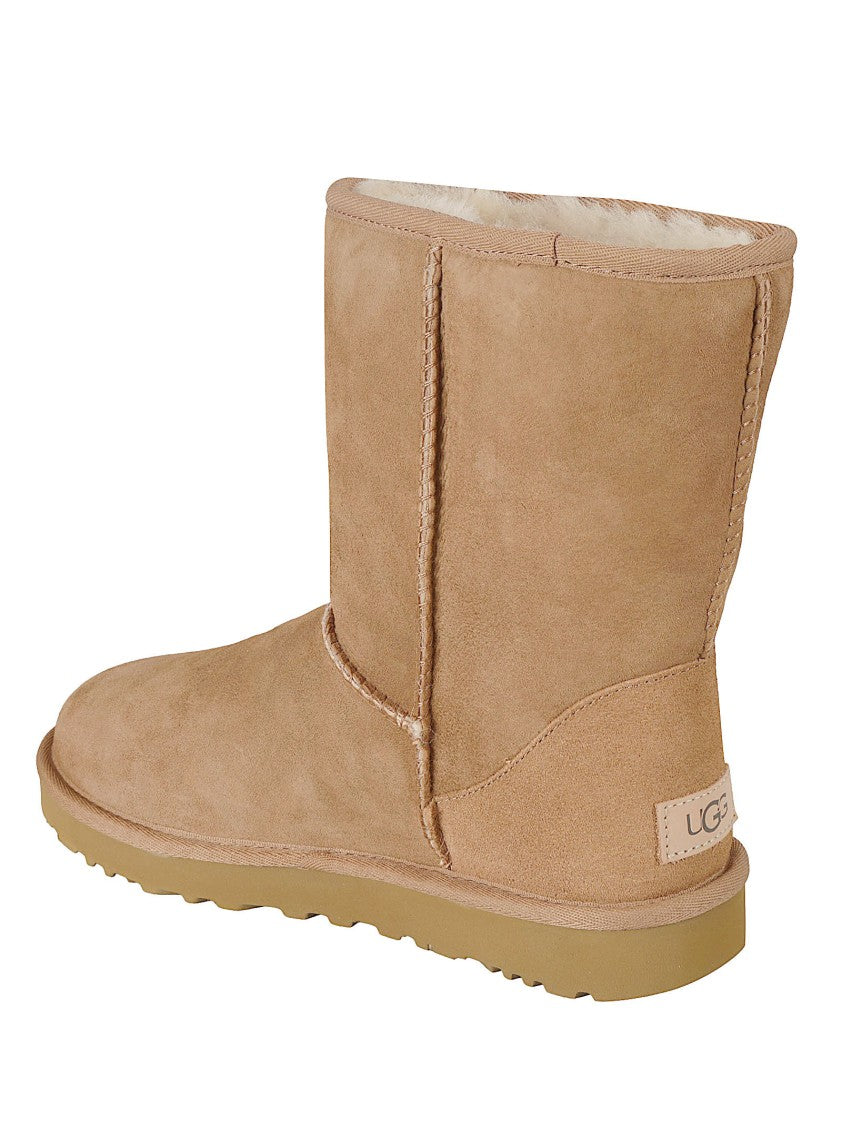 Ugg Brown Suede Classic Short Ii Shearling Ankle Boots