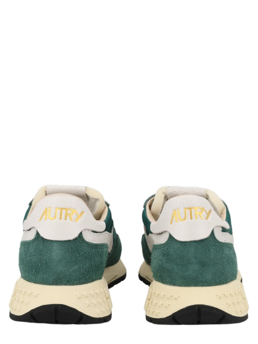 Autry Reelwind Low Textured Suede Nylon-Blend Sneakers