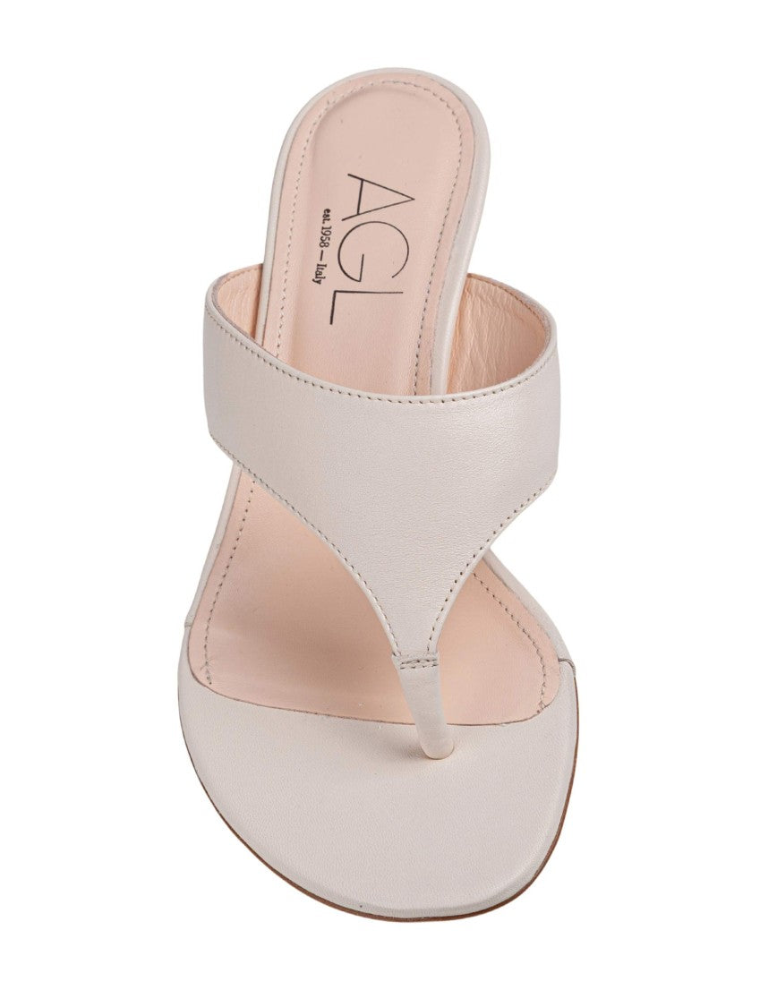 Agl Chalk Astrid Leather Sandal
