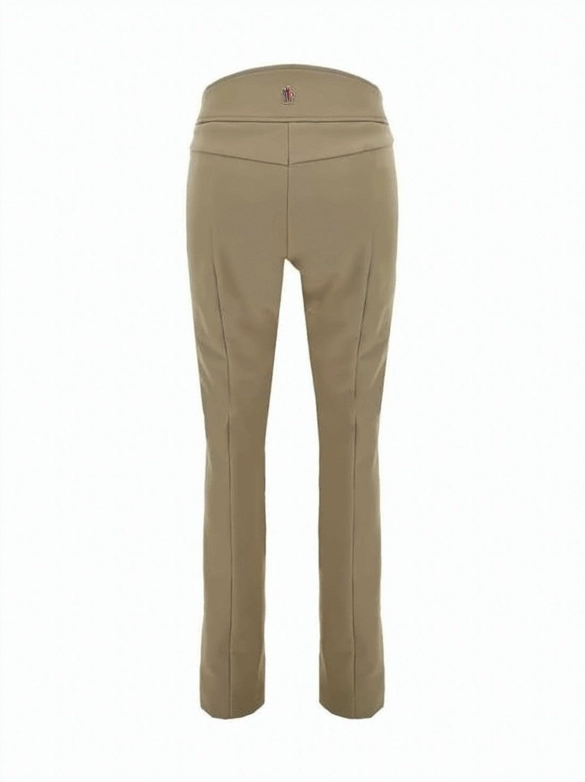 Moncler Tailored Straight Pants With Vertical Seams And Zippered Pockets