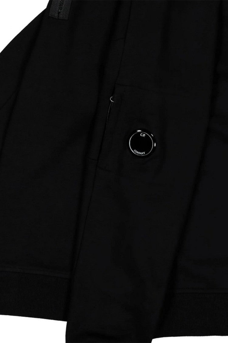 C.P. Company Black Lens Detail Half-Zip Cotton Stand-Collar Sweater